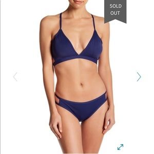 Everette Triangle Bikini Set - Blue Print